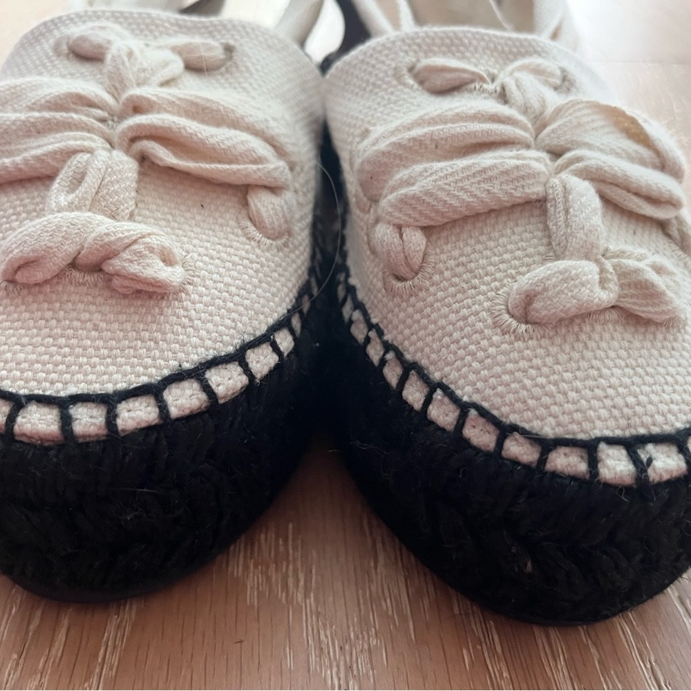 Tory Burch Woven Double T Espadrilles - Picture 10 of 12